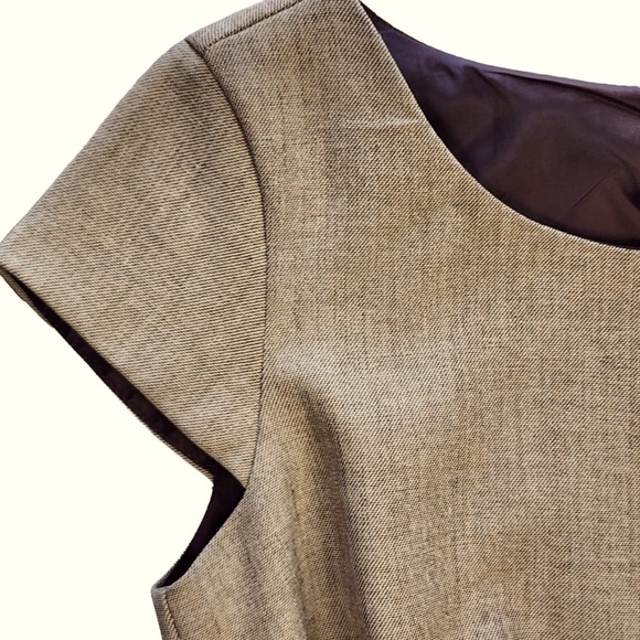 Studio I, A-line dress with capped sleeves and tie at the waist - Picture 4 of 6